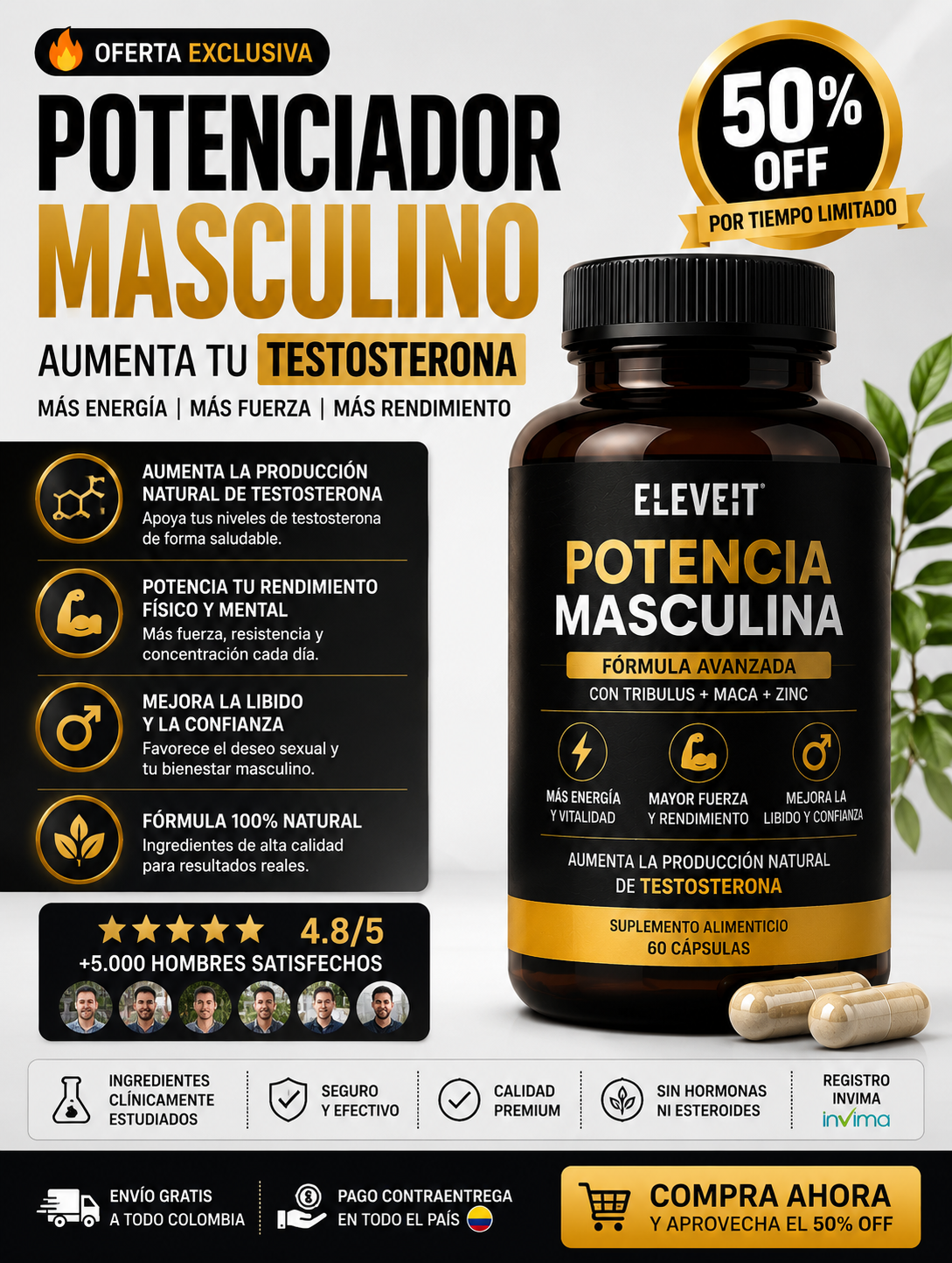 Eleveit Potenciador Masculino Obsequio