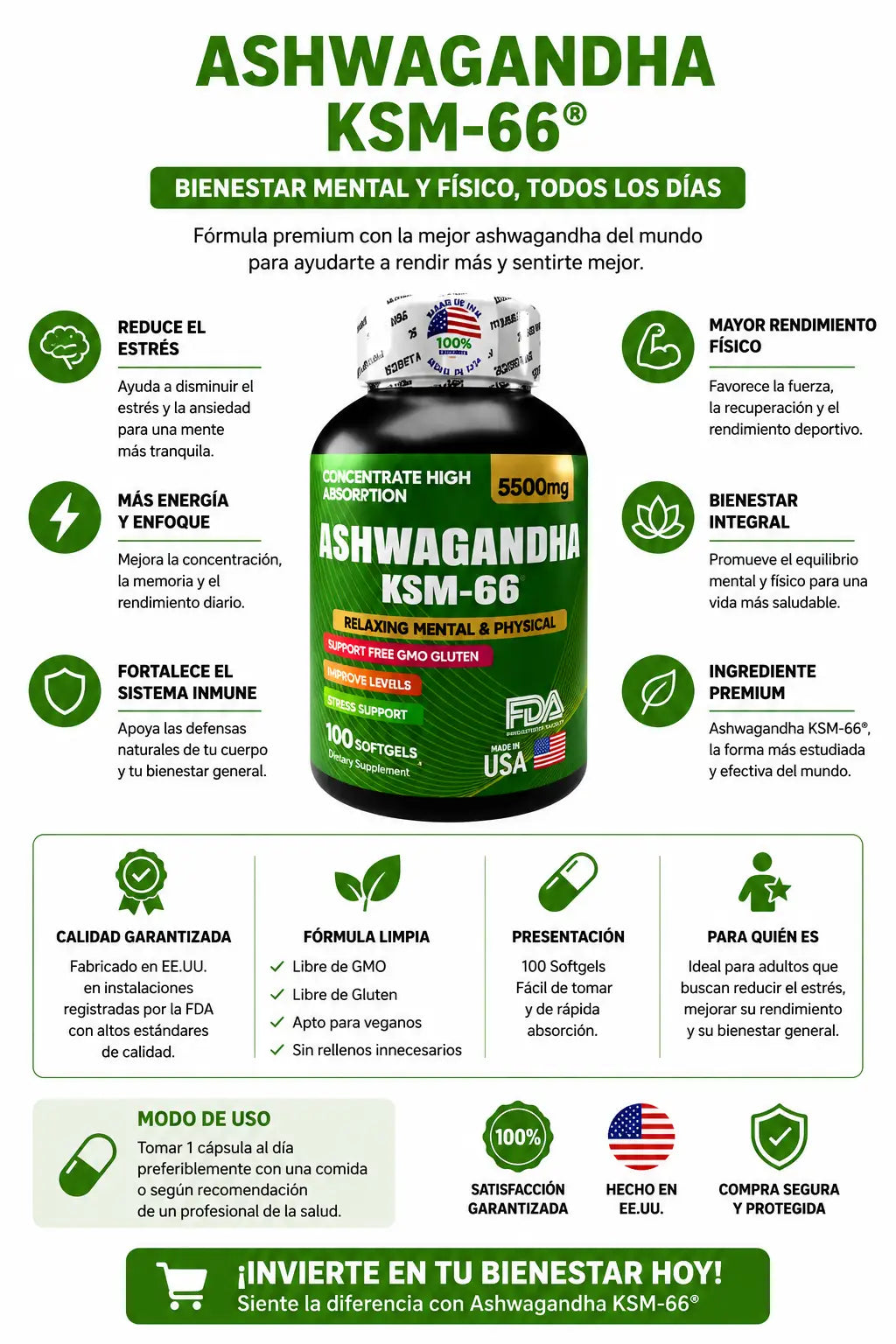 Combo Nad Ashwagandha Resveratrol